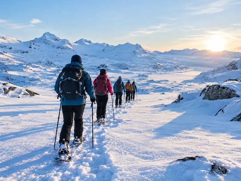 Trolltunga Winter Hike on Snowshoes